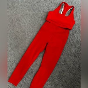 Fabletics Powehold leggings and bra set.